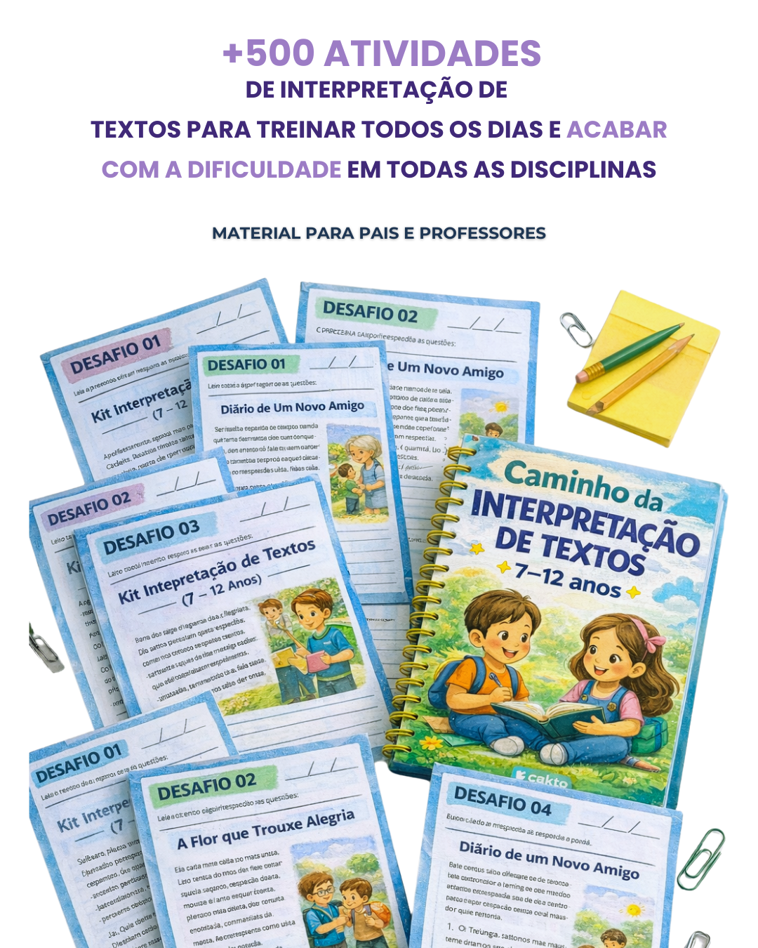 587 Atividades de Interpretação - Kit Completo para Professoras