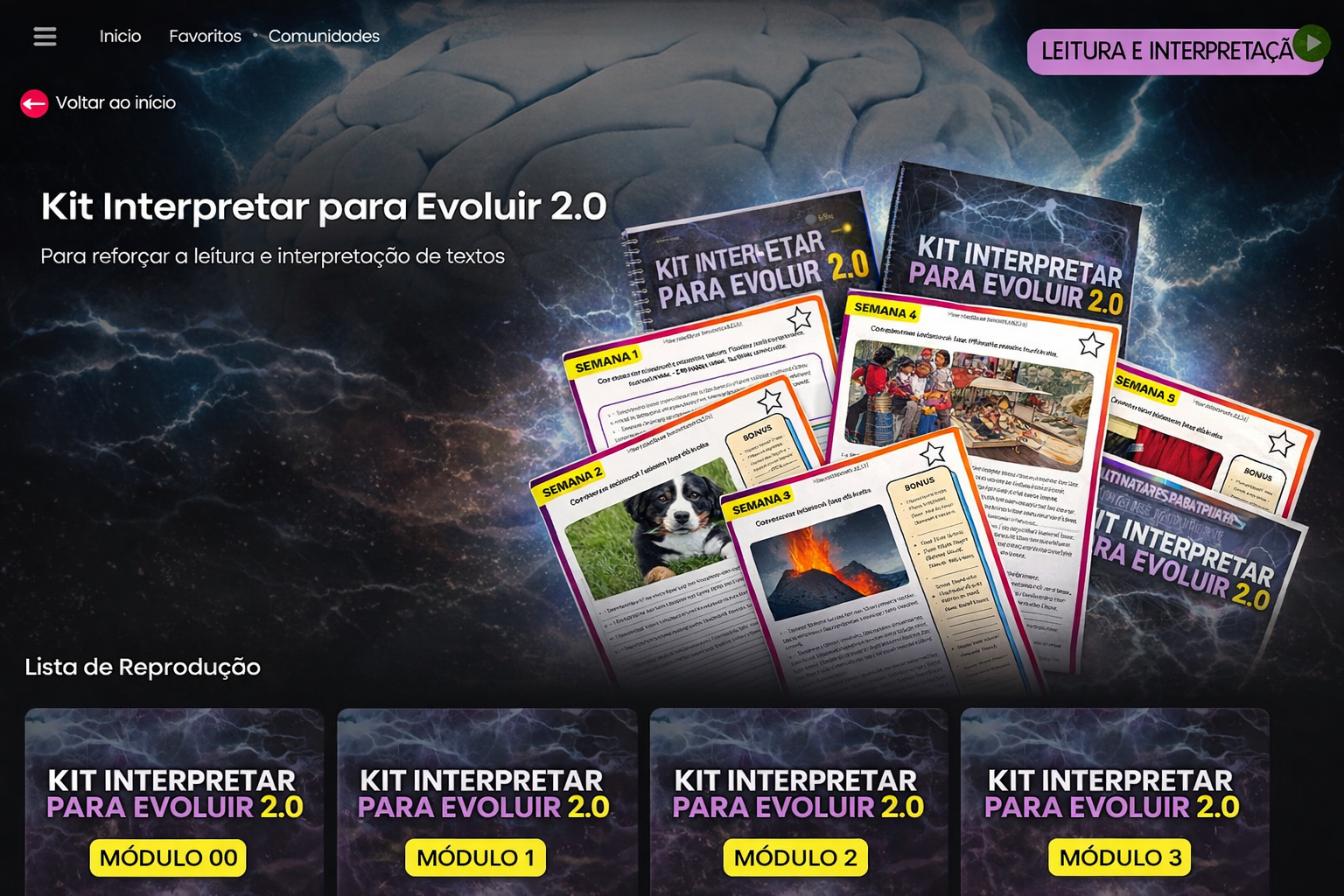 Seleção de conteúdo